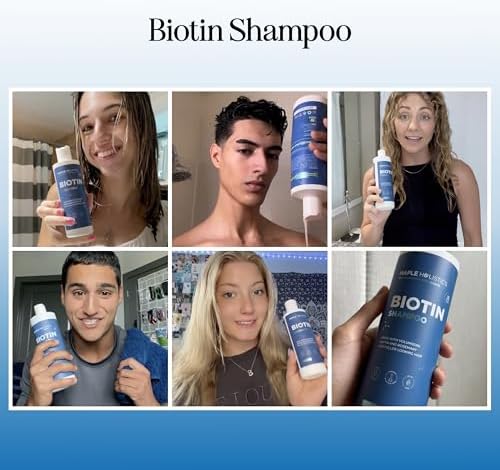 Shampoo for Thinning Hair and Hair Loss - Volumizing Biotin Shampoo for Hair Growth with Rosemary Argan Oil and Evening Primrose Oil - (236 ml (Pack of 1)) (273 mL)