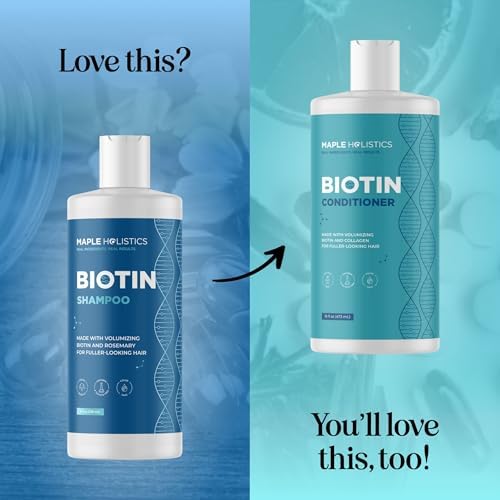 Shampoo for Thinning Hair and Hair Loss - Volumizing Biotin Shampoo for Hair Growth with Rosemary Argan Oil and Evening Primrose Oil - (236 ml (Pack of 1)) (273 mL)