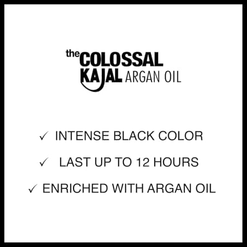 Maybelline New York Colossal Eyeliner with Argan Oil, Matte, Black, Pencil