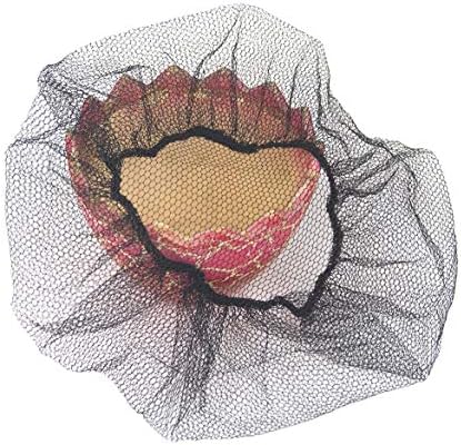 QIAN SOU Disposable Hair Nets Durable Nylon Caps Breathable Honeycomb 24" (100)