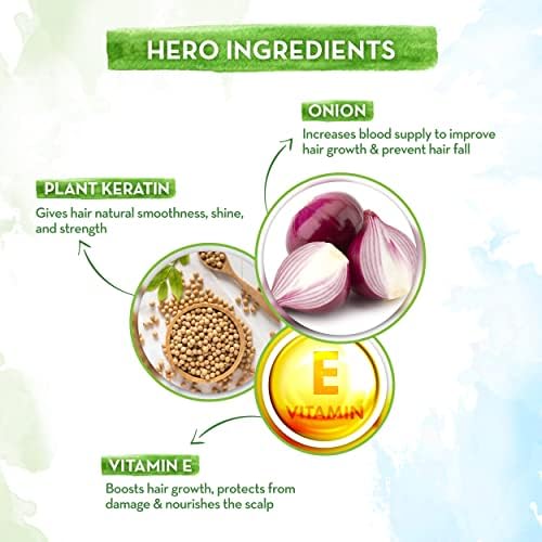 Mamaearth Onion Shampoo for Hair Growth & Hair Fall Control with Onion Oil & Plant Keratin 4ml
