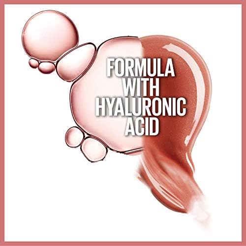 Maybelline New York Plumping & Hydrating Lip Gloss with Hyaluronic Acid, 5.4ml - Shade: 004 (Silk)