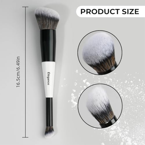 Makeup Brushes Set 12 pcs with Pouch and Silicone Cleaning Pad