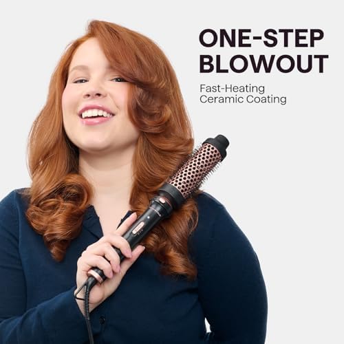 Wavytalk 5 in 1 Curling Wand Set, Multi Curl, Curling Iron Set with Thermal Brush and 4 Interchangeable Ceramic (0.5”-1.25”), Instant Heat Up (Rose Gold)
