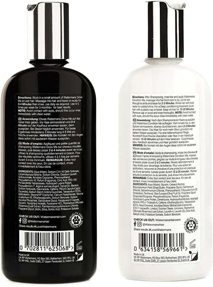 WATERMANS Hair Growth Shampoo and Conditioner set by