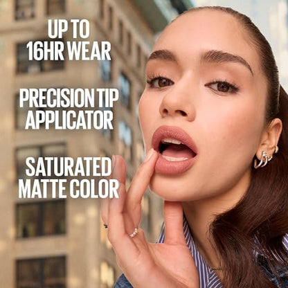 Maybelline New York SuperStay Matte Ink Liquid Lipstick, Romantic, 0.17 fl. oz. 1 Count