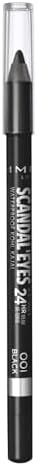Rimmel London, Scandaleyes Waterproof Kohl Kajal Pencil Eyeliner, 01 Black, 1.3g