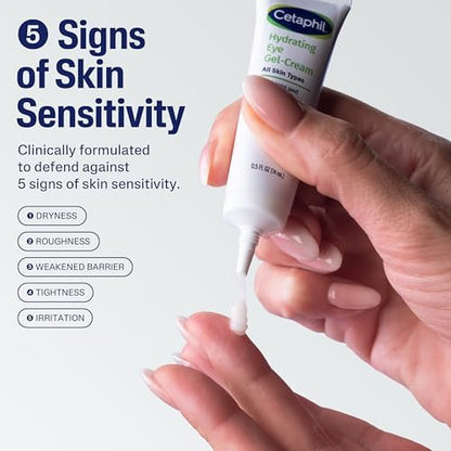 Cetaphil Hydrating Eye Gel Cream, 0.5 Oz, Packaging may Vary