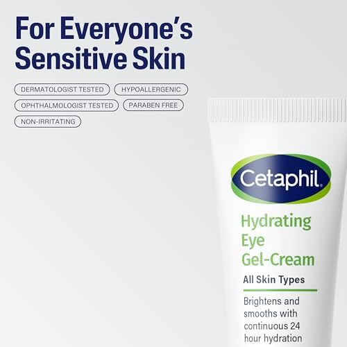 Cetaphil Hydrating Eye Gel Cream, 0.5 Oz, Packaging may Vary