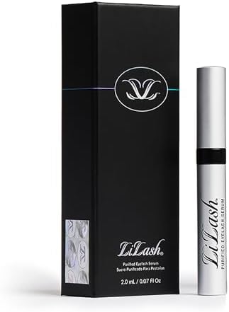 LiLash Purified Eyelash Physician-Formulated Serum for Fuller & Longer Looking Eyelashes Natural Eyelash Enhancer Safe for Sensitive Eyes and Contact Lens Wearer 3-Months Supply, 2ml