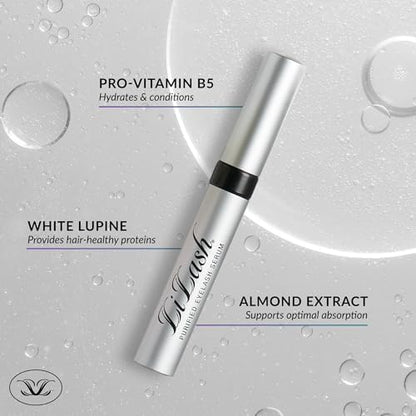 LiLash Purified Eyelash Physician-Formulated Serum for Fuller & Longer Looking Eyelashes Natural Eyelash Enhancer Safe for Sensitive Eyes and Contact Lens Wearer 3-Months Supply, 2ml