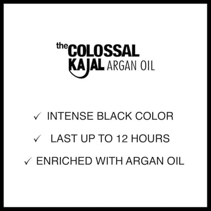 Maybelline New York Colossal Eyeliner with Argan Oil, Matte, Black, Pencil