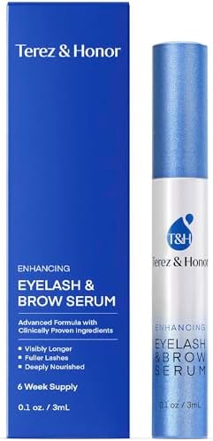 TEREZ & HONOR Natural Eyelash Growth Serum and Brow Enhancer to Grow Thicker, Longer Lashes for Long, Luscious Lashes and Eyebrows[3ml] 3ml