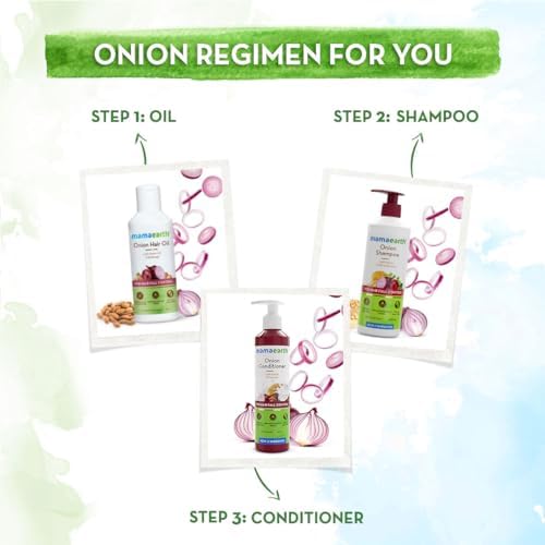 Mamaearth Onion Shampoo for Hair Growth & Hair Fall Control with Onion Oil & Plant Keratin 4ml