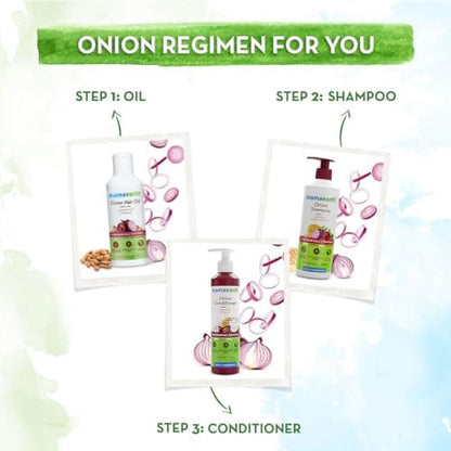 Mamaearth Onion Shampoo for Hair Growth & Hair Fall Control with Onion Oil & Plant Keratin 4ml