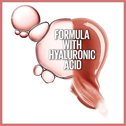 Maybelline New York Plumping & Hydrating Lip Gloss with Hyaluronic Acid, 5.4ml - Shade: 004 (Silk)