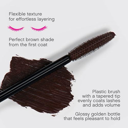 Vivienne Sabó Paris - Classic Everyday Mascara Cabaret Premiere, Cruelty Free, Brown, Made in Europe