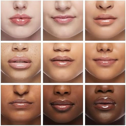 KISSIO Lip Plumper,Natural Lip Plumper for Day Use,Lip Plumping Gloss Make Lips Fuller and Moisturizing 5.5ml,Lip Mask,Hydrating & Reduce Fine Lines,Beautiful Fuller