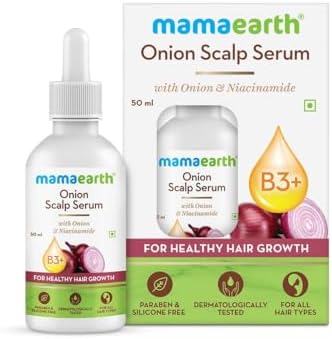 MAMAEARTH Onion Scalp Serum for Healthy Hair Growth, 50 ml