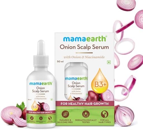 MAMAEARTH Onion Scalp Serum for Healthy Hair Growth, 50 ml