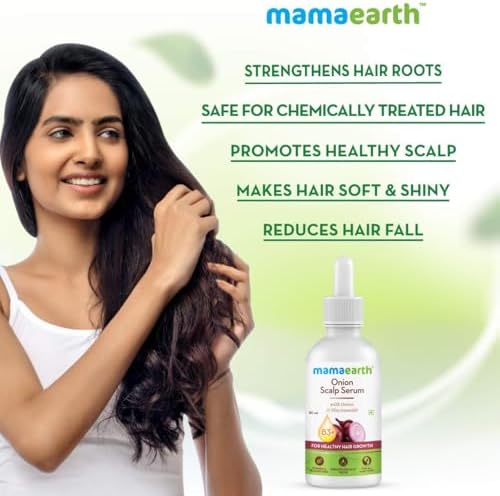 MAMAEARTH Onion Scalp Serum for Healthy Hair Growth, 50 ml
