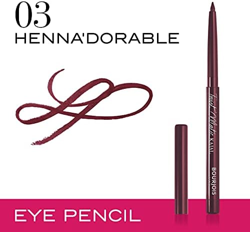 Bourjois Twist'Matic Kajal Eyeliner Pencil 03 Henna'Dorable, 1.2G - 0.04 Fl Oz