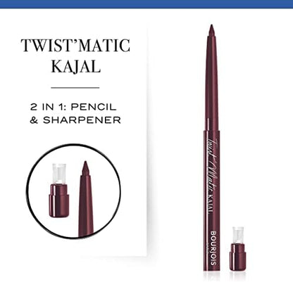 Bourjois Twist'Matic Kajal Eyeliner Pencil 03 Henna'Dorable, 1.2G - 0.04 Fl Oz