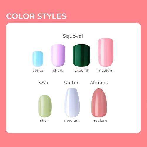 KISS imPRESS Press On Nails - Reddy or Not, Squoval Shape (Short) Kimc013C