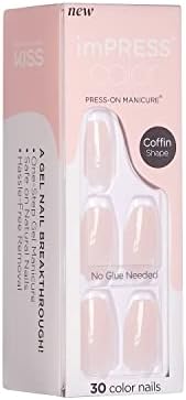imPRESS KISS Press On Nails, Serendipity, Coffin Shape (Medium) IMC502C