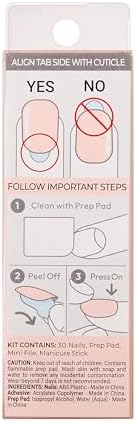 imPRESS KISS Press On Nails, Serendipity, Coffin Shape (Medium) IMC502C