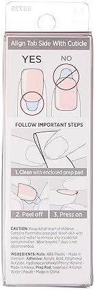 imPRESS KISS Press On Nails, Serendipity, Coffin Shape (Medium) IMC502C
