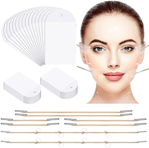 Goodern 40 Pcs Face Lifting Tapes with 8 Pcs Lifting Rope,Invisible Face Lift Tape Double Chin Sticker Instant Face Lift Sticker Adhesive Face Lifting Patch Neck Eye Lift Tape for Women Face Beauty
