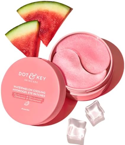 Dot & Key Watermelon Cooling Hydrogel Eye Patches | With Hyaluronic & Niacinamide