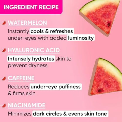 Dot & Key Watermelon Cooling Hydrogel Eye Patches | With Hyaluronic & Niacinamide