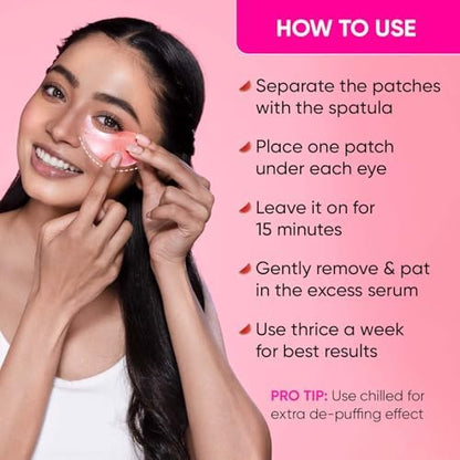 Dot & Key Watermelon Cooling Hydrogel Eye Patches | With Hyaluronic & Niacinamide