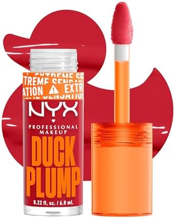 NYX PROFESSIONAL MAKEUP DUCK PLUMP LIP PLUMPING LACQUER, HIGH PIGMENT, HIGH SHINE, HIGH SPARKLE LIP GLOSS - CHERRY SPICE