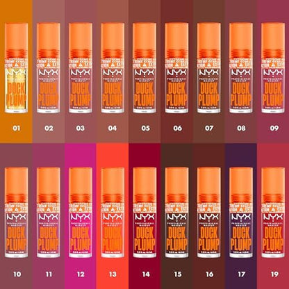 NYX PROFESSIONAL MAKEUP DUCK PLUMP LIP PLUMPING LACQUER, HIGH PIGMENT, HIGH SHINE, HIGH SPARKLE LIP GLOSS - CHERRY SPICE