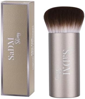 Kabuki Makeup Brush - Blender Brush for Powder, Cream, Liquid Foundation, Sunscreen, Blush Blending & Bronzer