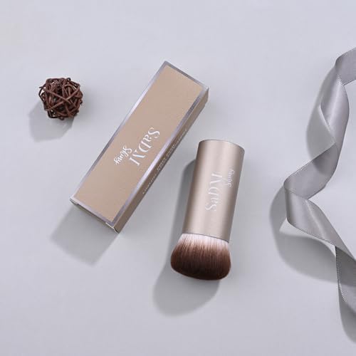 Kabuki Makeup Brush - Blender Brush for Powder, Cream, Liquid Foundation, Sunscreen, Blush Blending & Bronzer