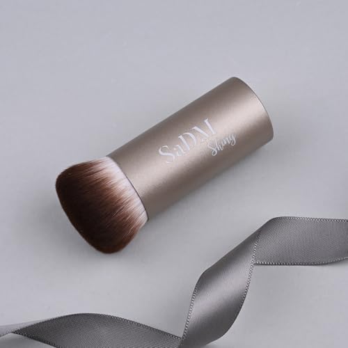 Kabuki Makeup Brush - Blender Brush for Powder, Cream, Liquid Foundation, Sunscreen, Blush Blending & Bronzer