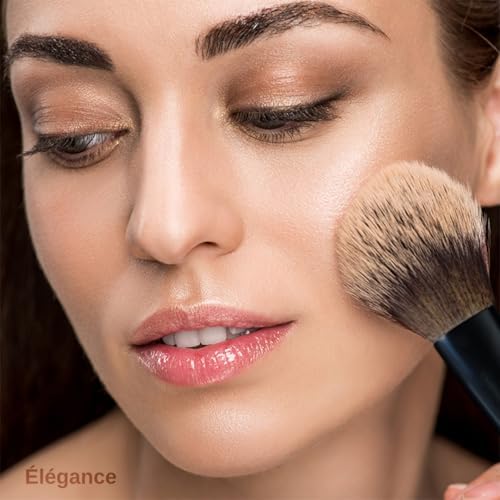 Makeup Brushes Set 12 pcs with Pouch and Silicone Cleaning Pad